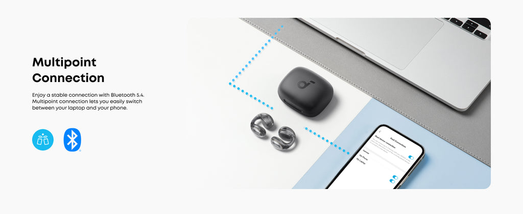 Soundcore C40i | Flexible and Comfortable Clip-On Earbuds