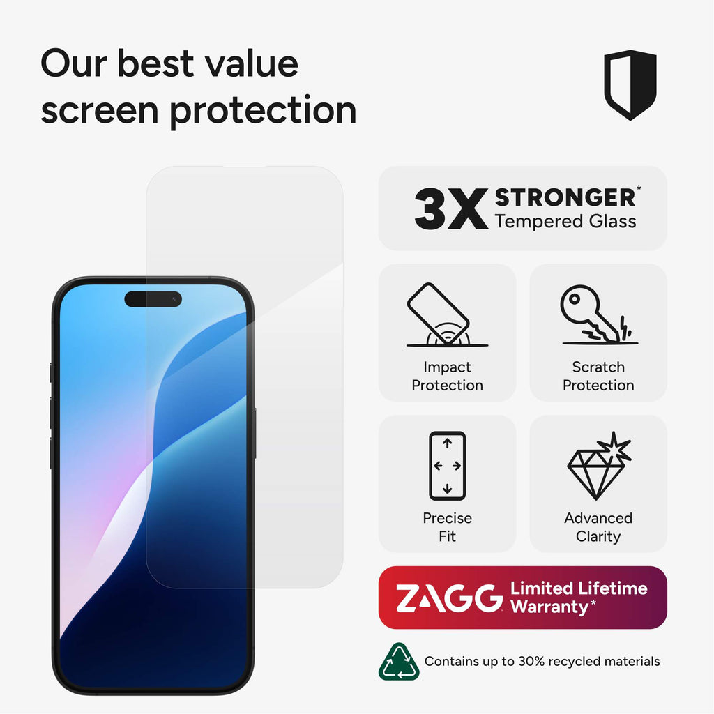 ZAGG Glass+ Screen Protector (for iPhone)