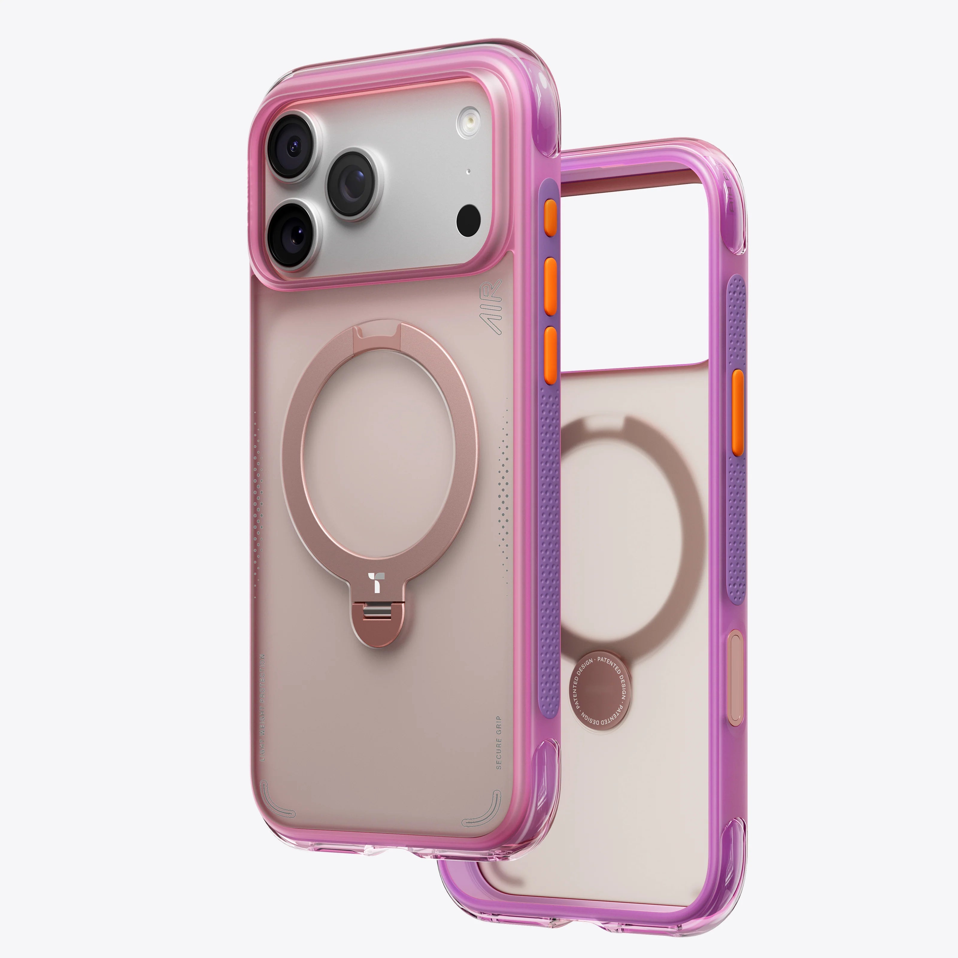 Torras Ostand Q3 Air for iPhone 17 Pro Max - Neon Pink