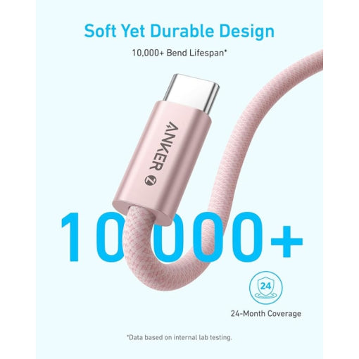 Zolo USB-C to USB-C Cable 2 meters  (240W, Braided)