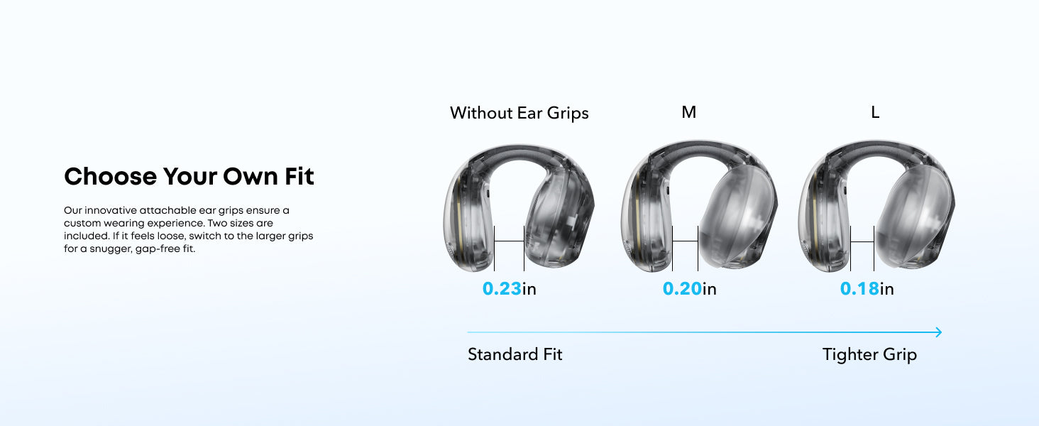 Soundcore C40i | Flexible and Comfortable Clip-On Earbuds
