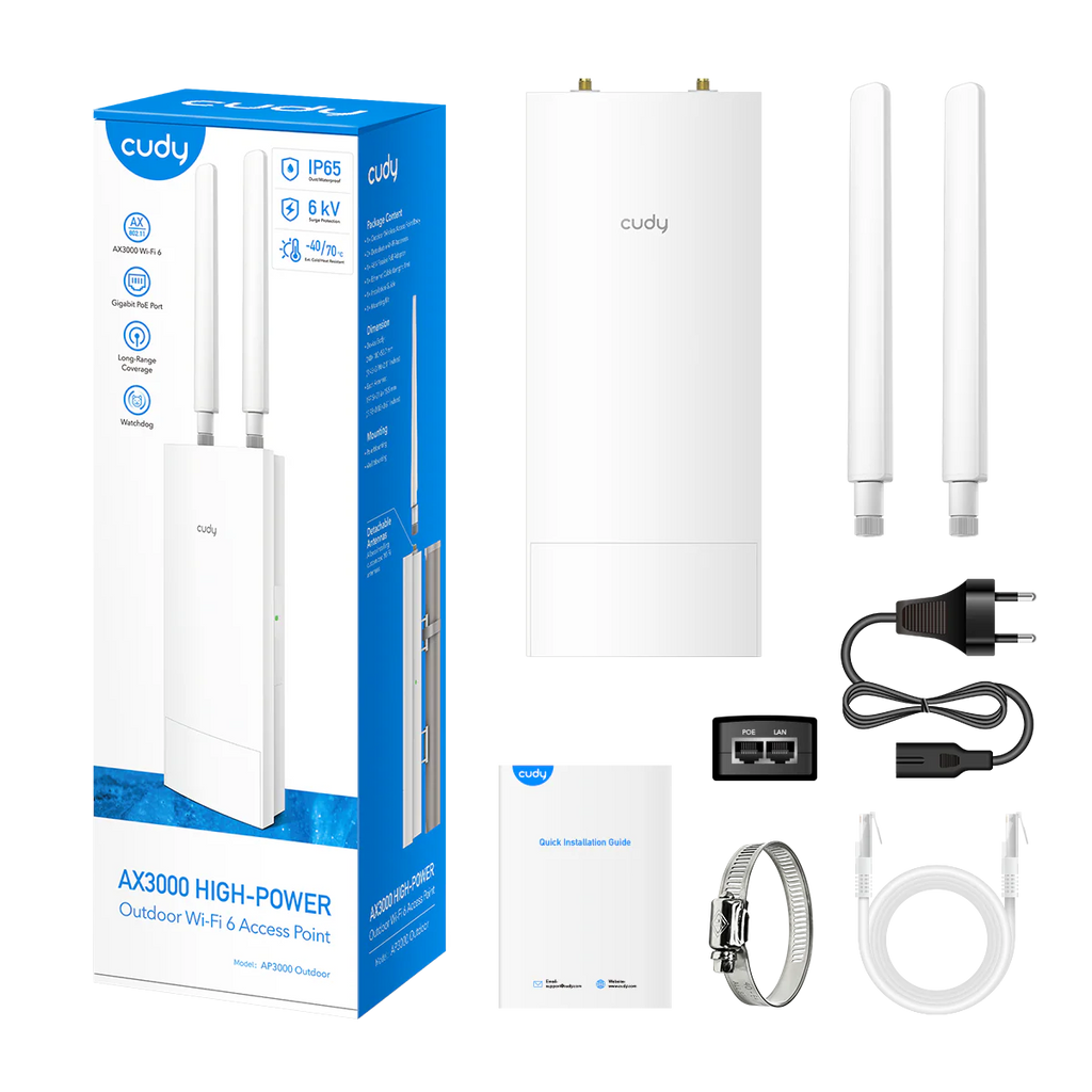 Indoor/Outdoor AX3000 High-Power Wi-Fi 6 Access Point AP3000 Outdoor 1.0