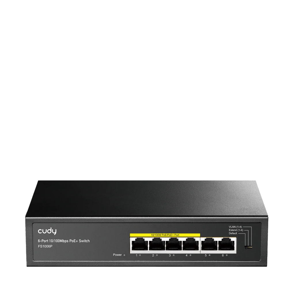 6-Port 10/100M PoE+ Switch FS1006P