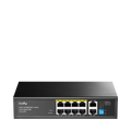 8-Port 10/100M PoE+ Switch with 2 Uplink GbE FS1010PG
