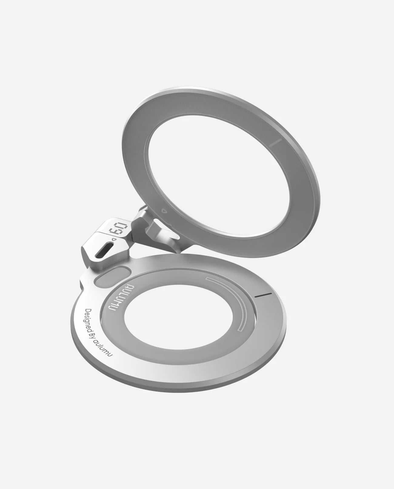 AULUMU G09 Infinite 360° Magnetic Stand | 3-Axis Rotation (SILVER)