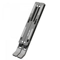 Green Lion X-Foldable Laptop Stander, Full Metal, Anti-Slip, Triangle Stand - Space Grey