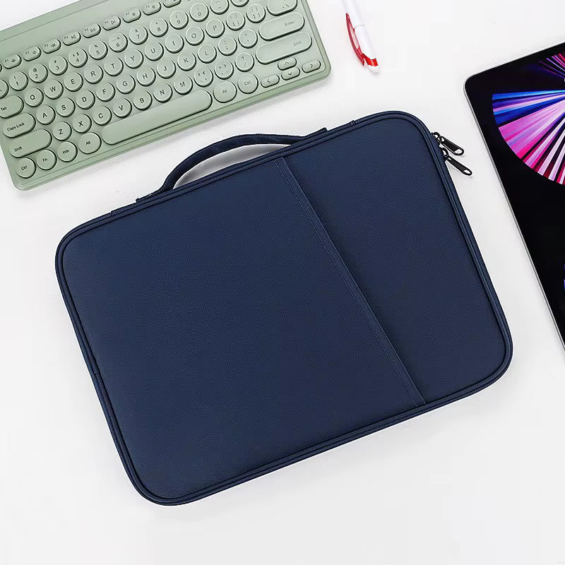 COTECi Large Capacity Waterproof Dustproof Nylon Business Laptop Sleeve Bag Handheld Nylon Laptop Sleeve Zipper Handle Pouch