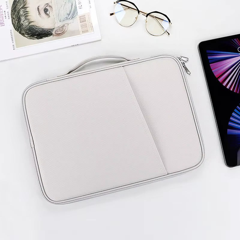 COTECi Large Capacity Waterproof Dustproof Nylon Business Laptop Sleeve Bag Handheld Nylon Laptop Sleeve Zipper Handle Pouch