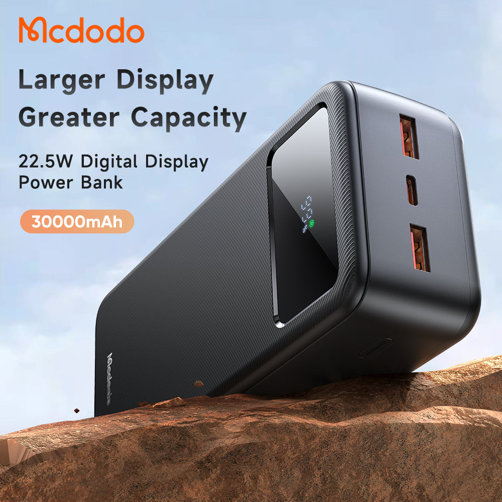 Mcdodo MC-4240 22.5W Large LED Display 30000mAh 1C+2A Power Bank