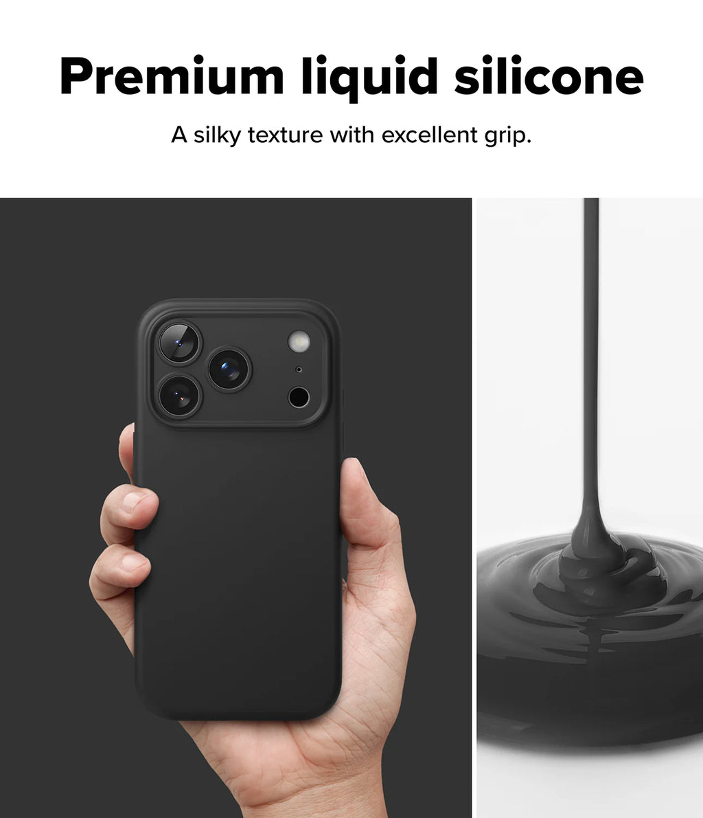 RINGKE iPhone 17 Pro Max Case | Silicone Magnetic ( Black )