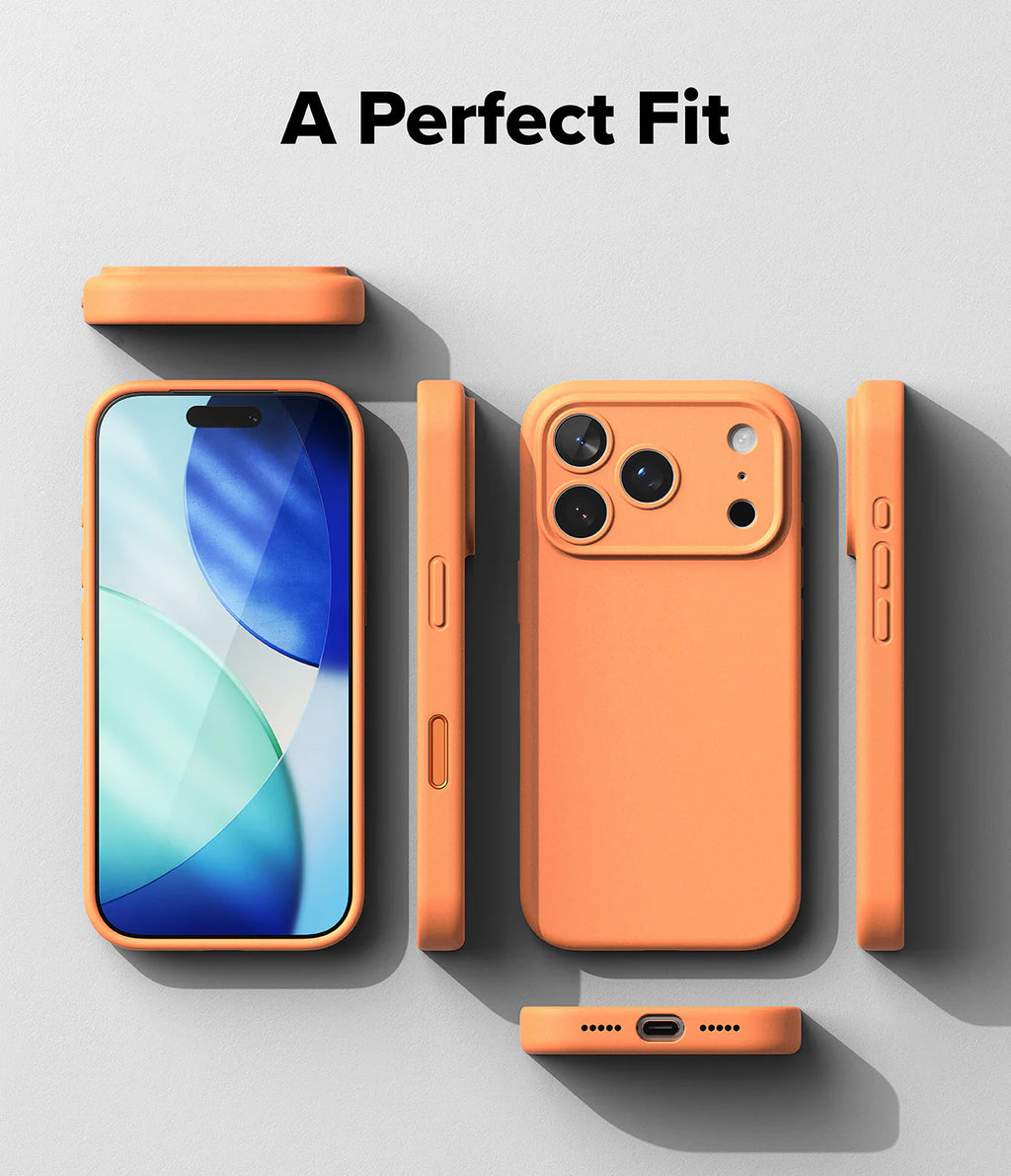 RINGKE  iPhone 17 Pro Case | Silicone Magnetic ( Tangerine )