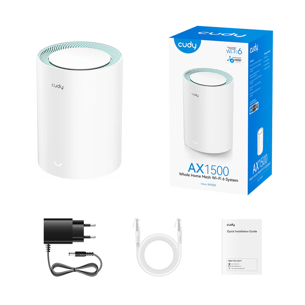 AX1500 Gigabit Mesh Wi-Fi 6 System M1500 1.0
