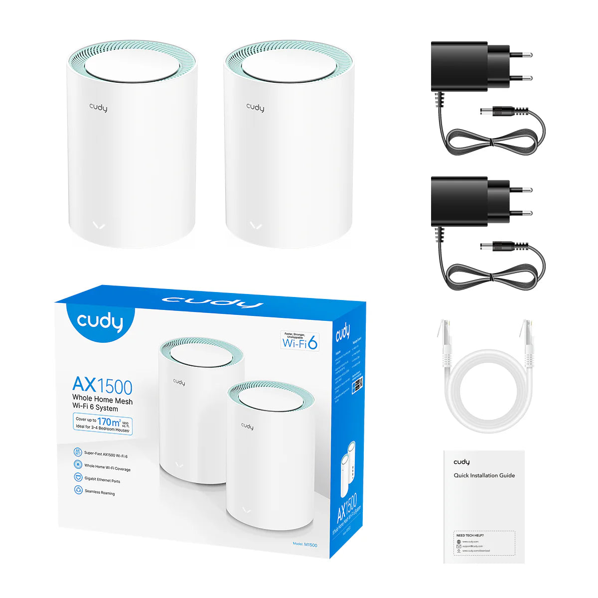 AX1500 Gigabit Mesh Wi-Fi 6 System M1500 1.0