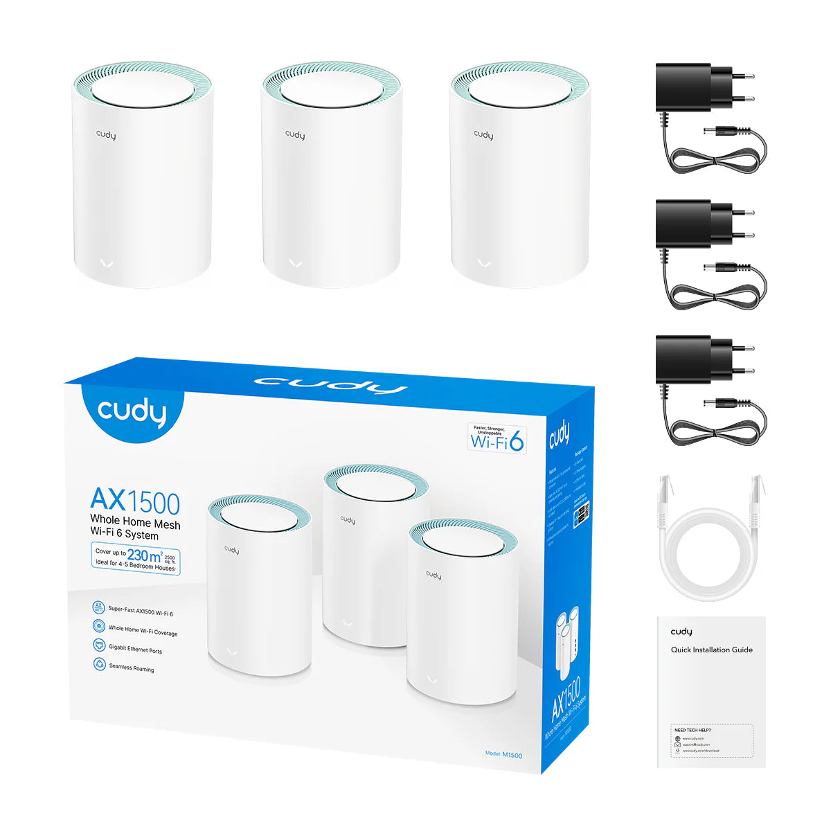 AX1500 Gigabit Mesh Wi-Fi 6 System M1500 1.0