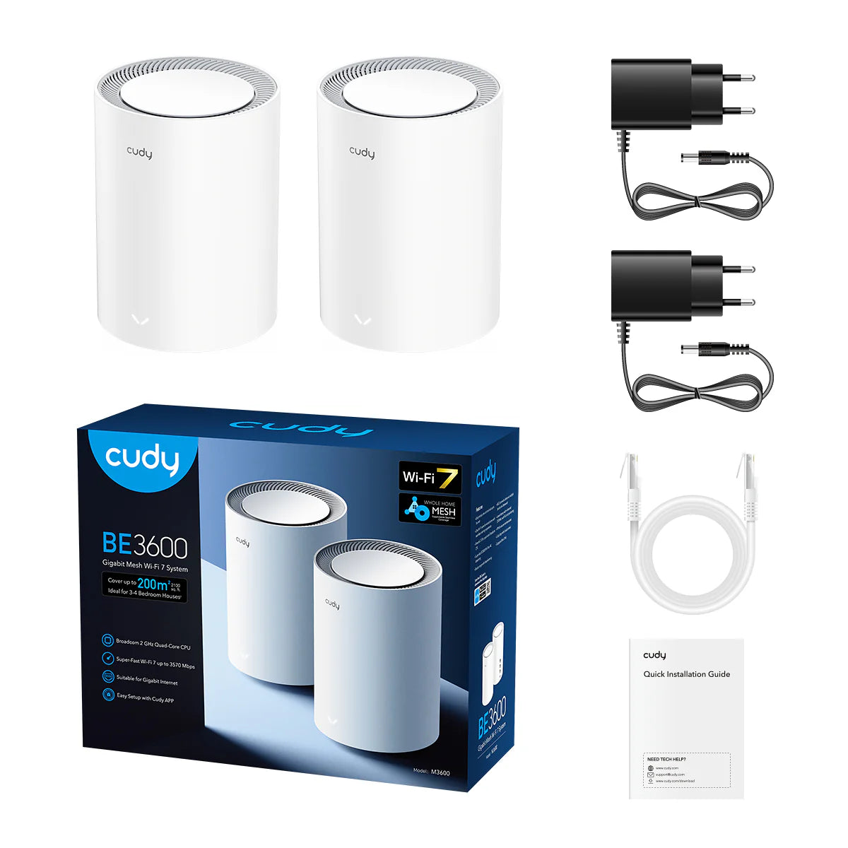 BE3600 Gigabit Mesh Wi-Fi 7 System M3600 1.0