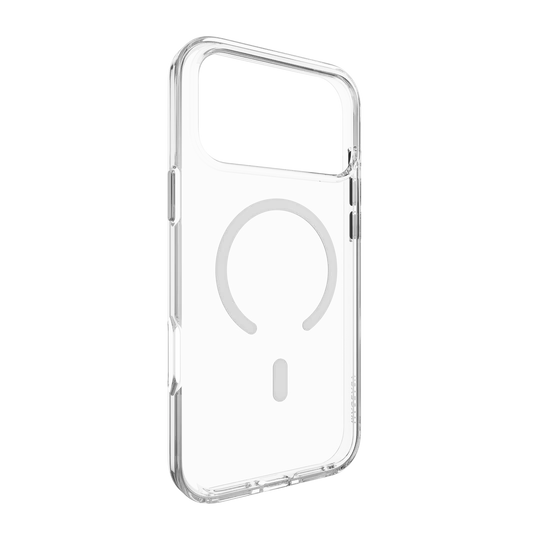 Mageasy Bright M Never Yellowing Protective Clear Case for iPhone 17 Pro Max - Transparent/Mist Ring