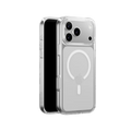 Mageasy Bright M Never Yellowing Protective Clear Case for iPhone 17 Pro Max - Transparent/white ring
