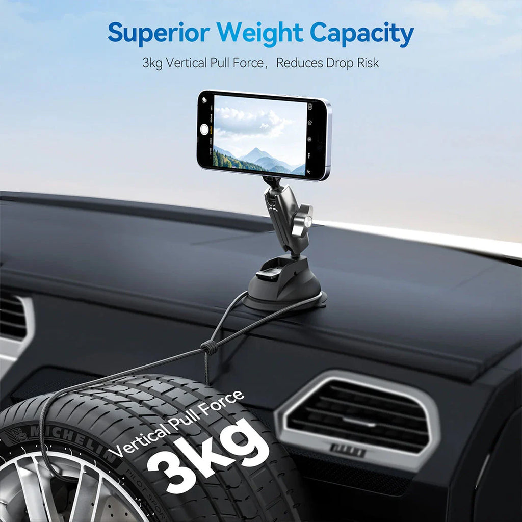 TELESIN Magnetic Suction Car Phone Mount – P3-SUS-02