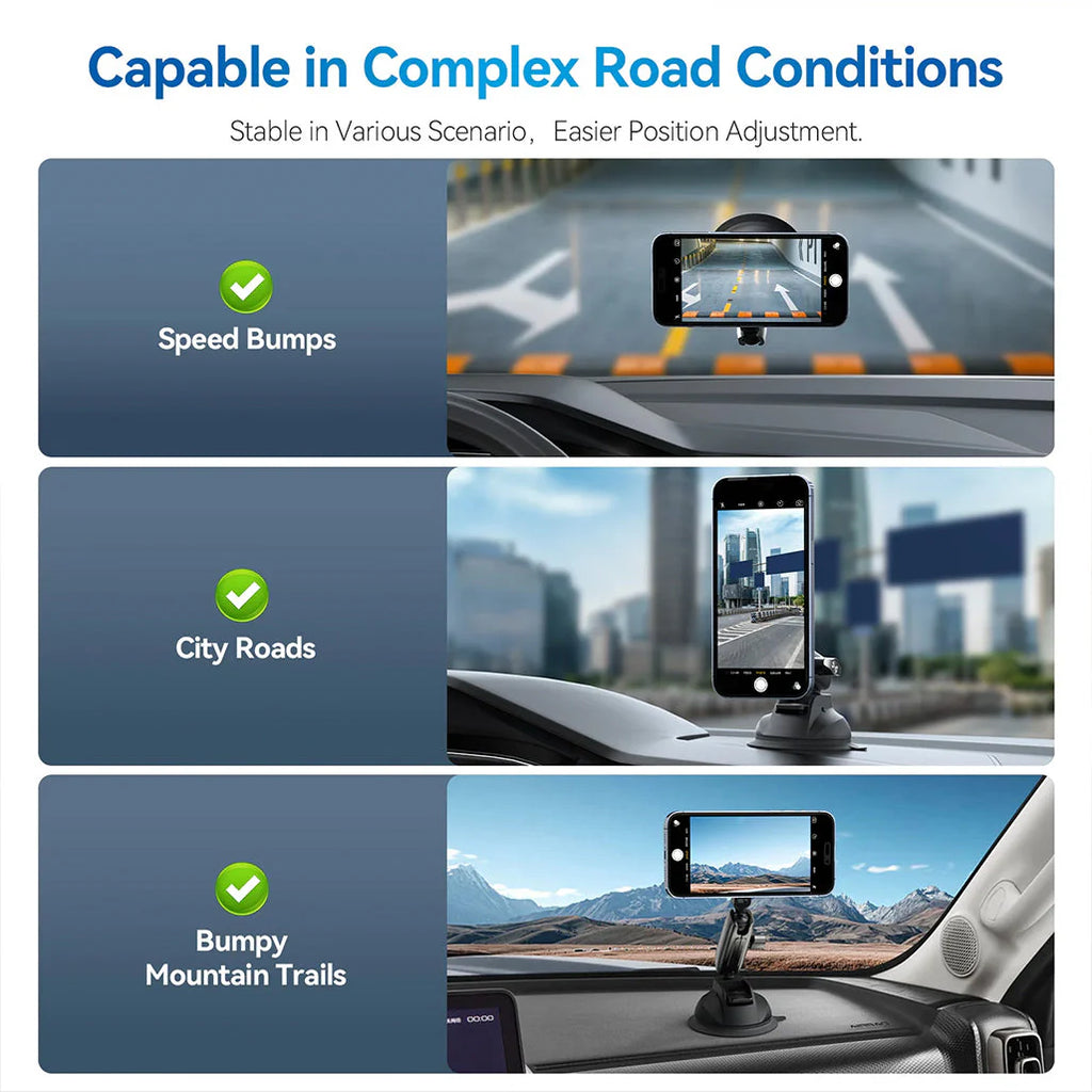 TELESIN Magnetic Suction Car Phone Mount – P3-SUS-02