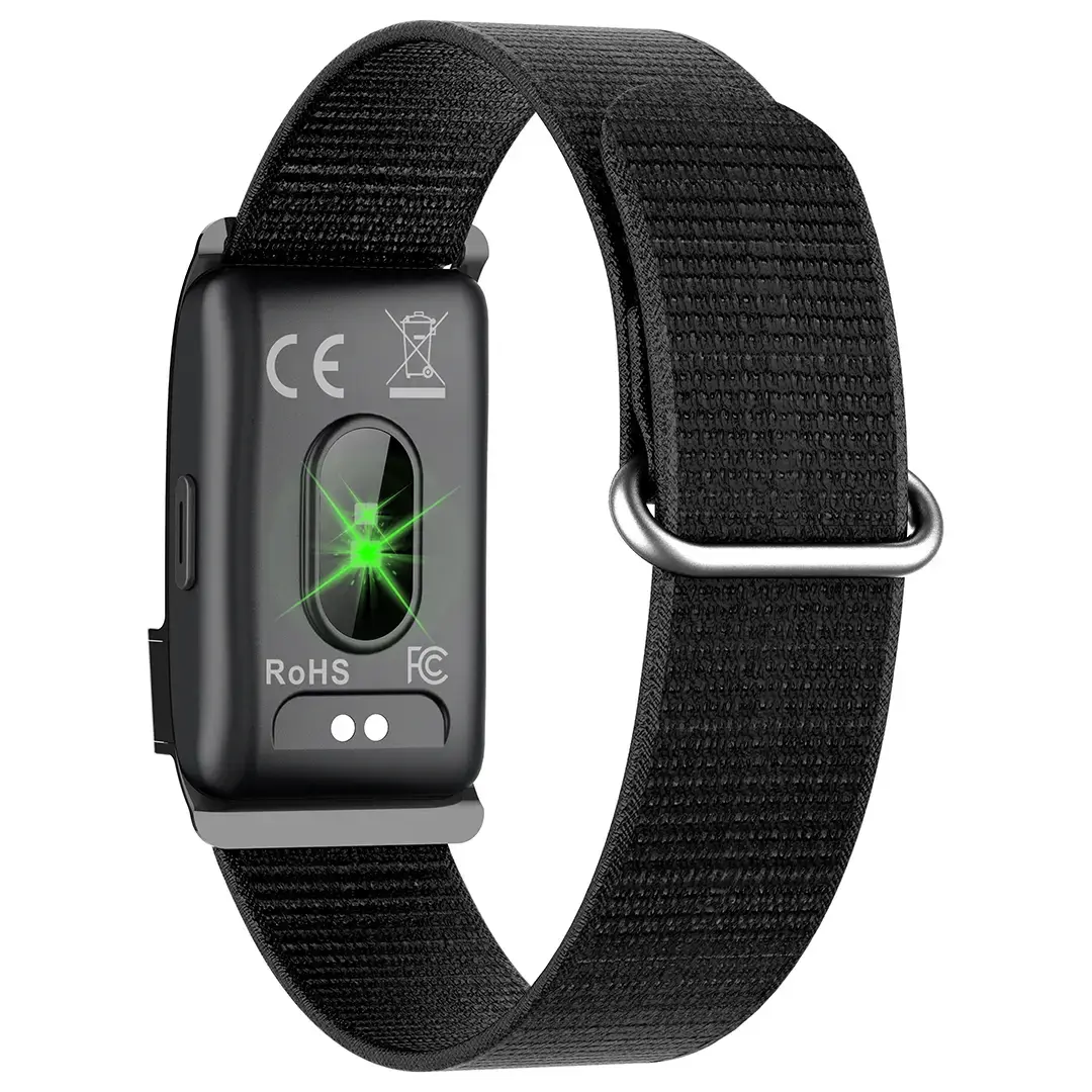 Porodo Trackfit Pro Smart Bracelet Fitness Tracker with Display App (BLACK)