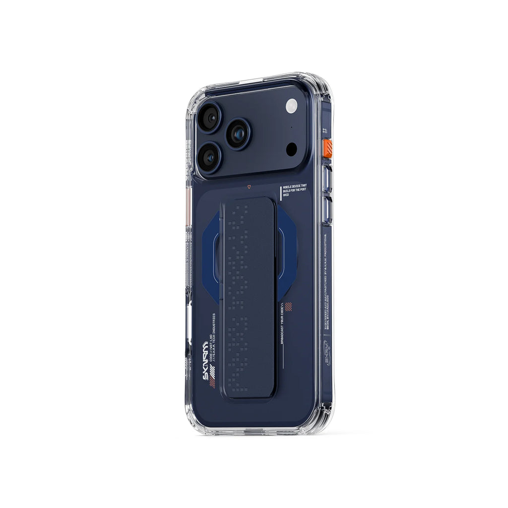 Skinarma HAXA Mag-Charge with Grip-Stand for iPhone 17 Pro / 17 Pro Max - Navy