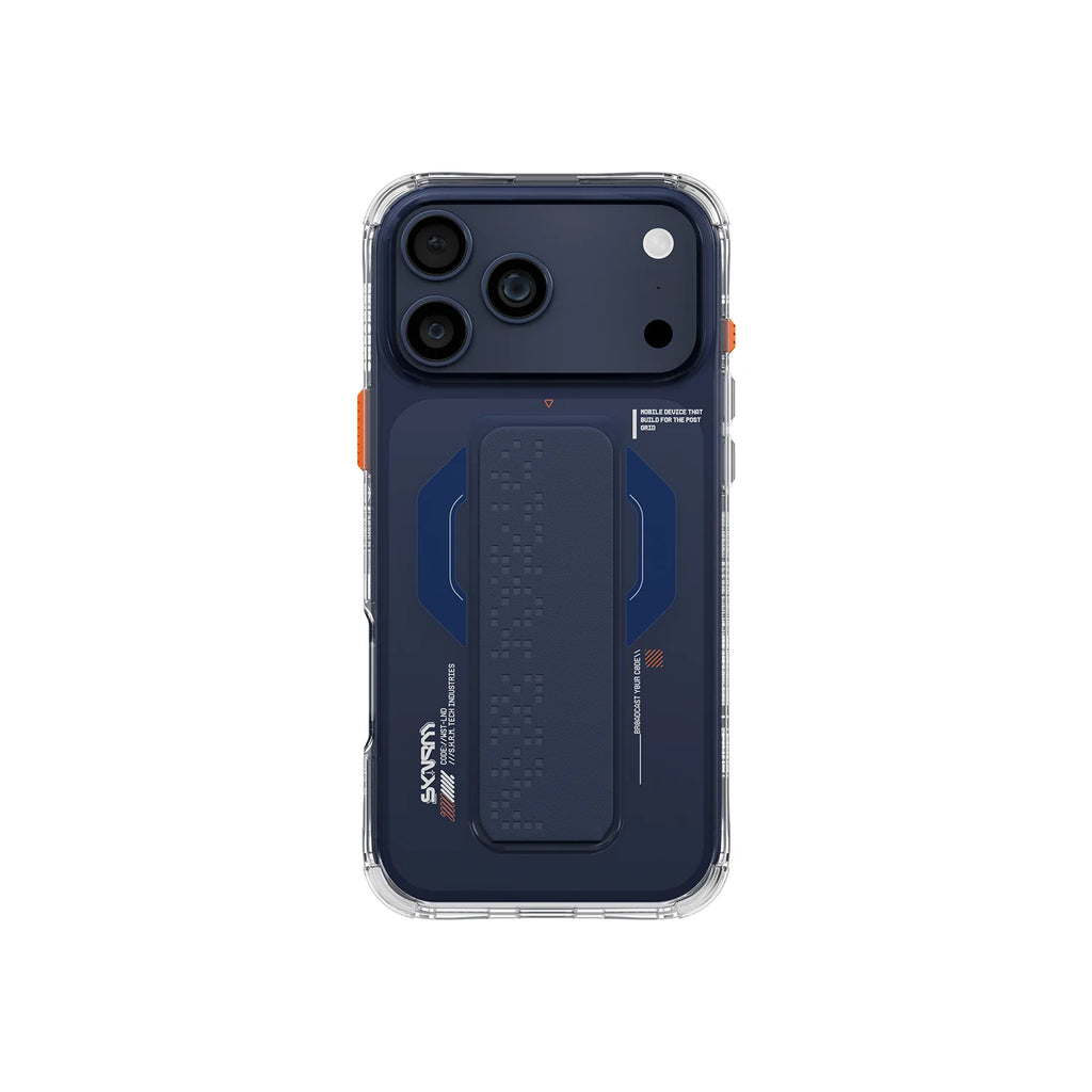 Skinarma HAXA Mag-Charge with Grip-Stand for iPhone 17 Pro / 17 Pro Max - Navy