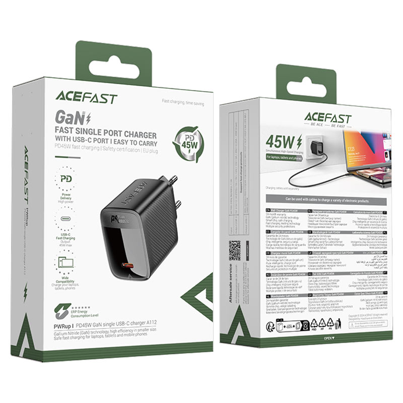 Fast Charge Wall Charger A112 PD45W (1xUSB-C) EU