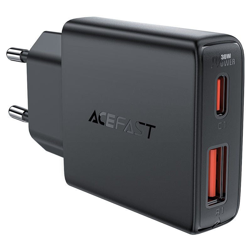 Fast Charge Wall Charger A69 PD30W GaN (1xUSB-C + 1xUSB-A) EU