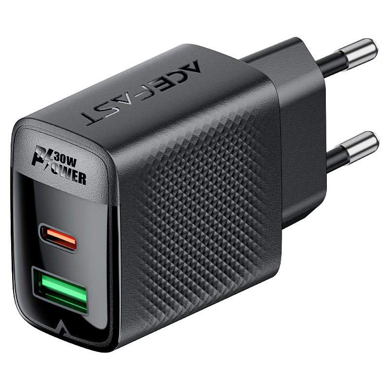 Fast Charge Wall Charger A98 PD30W GaN (1xUSB-C + 1xUSB-A) EU