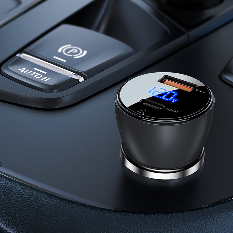 Fast Charge Car Charger B6 63W (1xUSB-C+1xUSB-A)