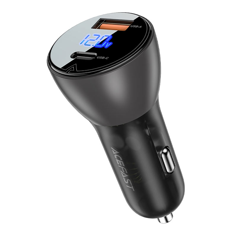 Fast Charge Car Charger B6 63W (1xUSB-C+1xUSB-A)