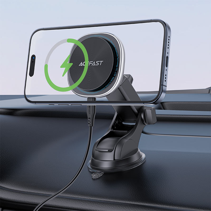 Acefast Fast Wireless Charger Magnetic Car Holder D42