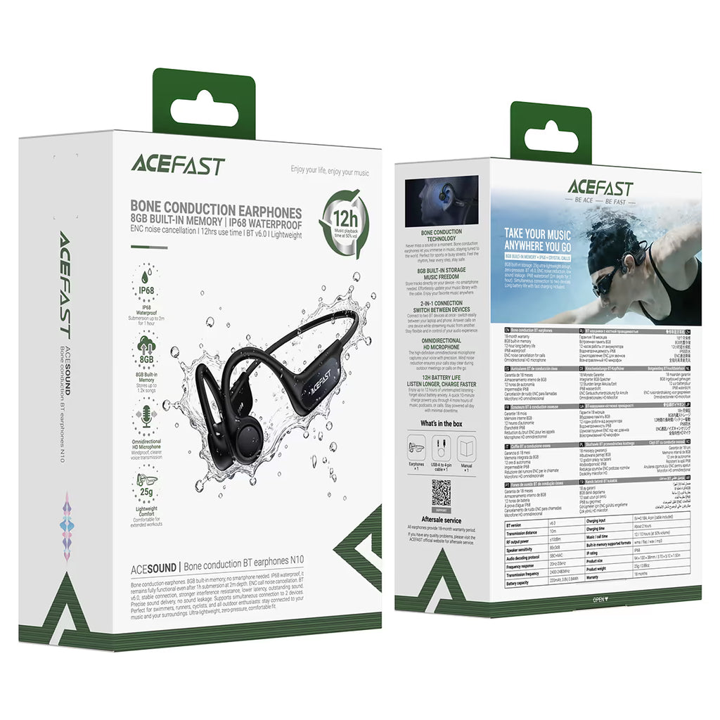 Acefast Bone Conduction Earphones N10