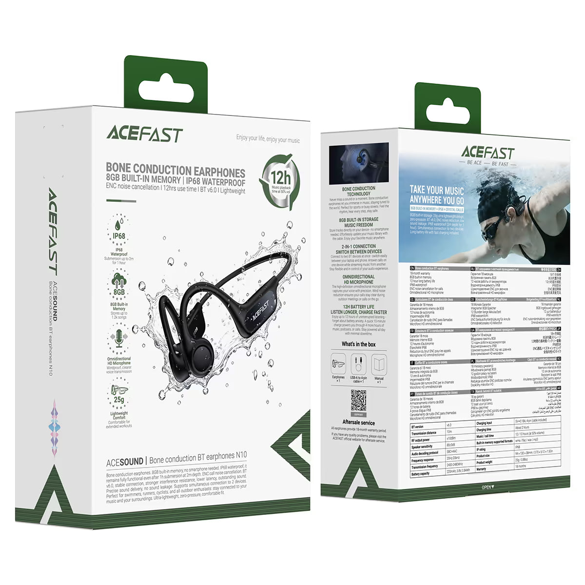 Acefast Bone Conduction Earphones N10