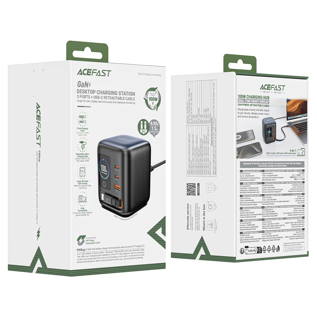 Acefast Desktop Power Station Z10 PD100W GaN (3xUSB-C+USB-A) EU