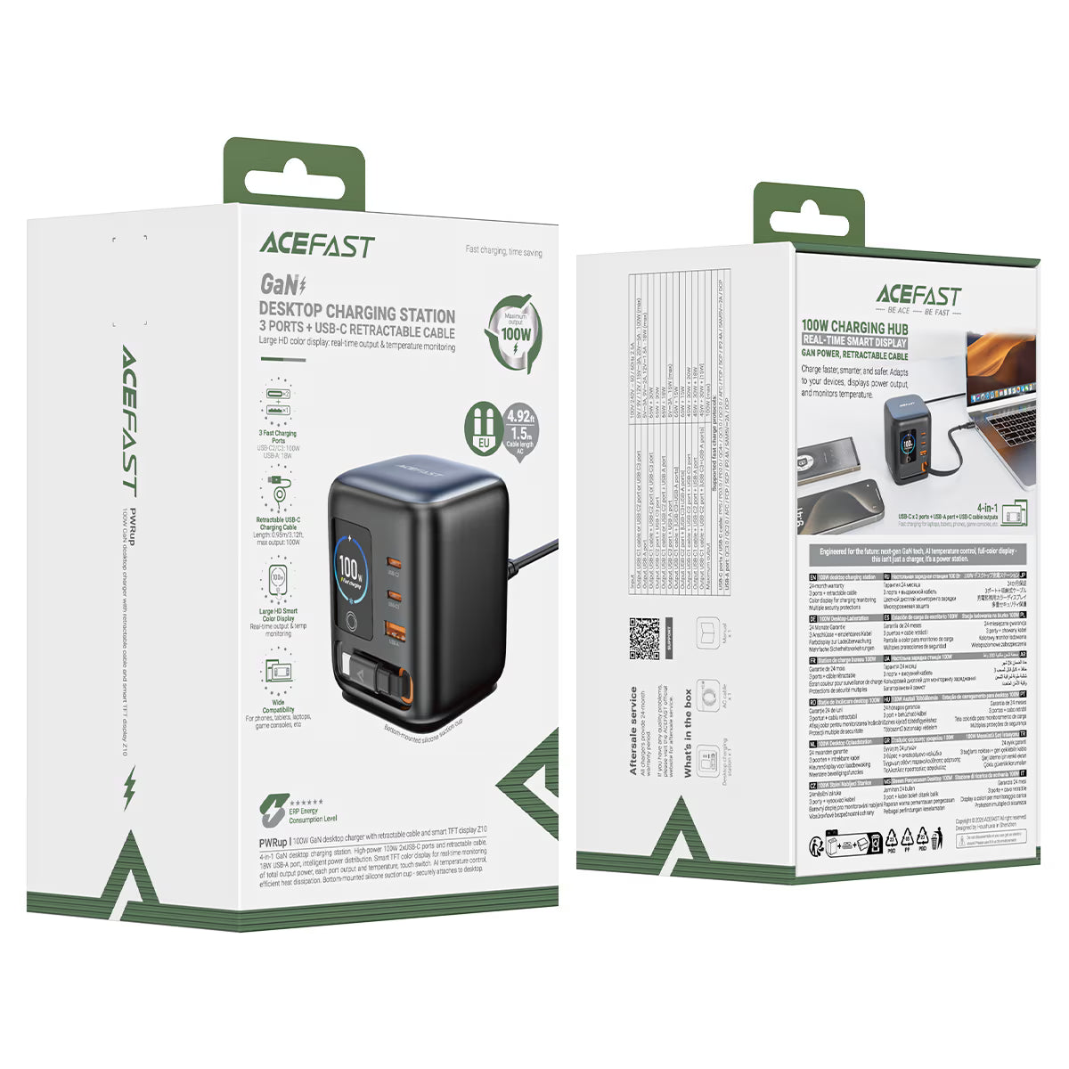 Acefast Desktop Power Station Z10 PD100W GaN (3xUSB-C+USB-A) EU