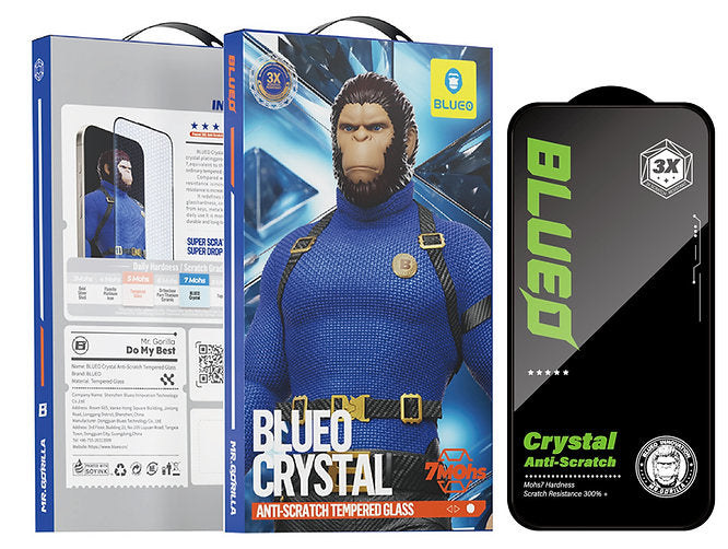BLUEO AR 3d Curved Full Glue Tempered Glass full clear no border ( for iPhone )