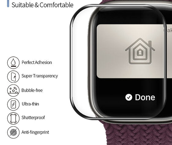 BLUEO 3D High Molecule material Screen Protector for Apple Watch
