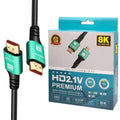 High Speed Gold Plated Male to Male 48Gbps 3D 60Hz HDMI to HDMI 2.1 Cable 8K for HDTV