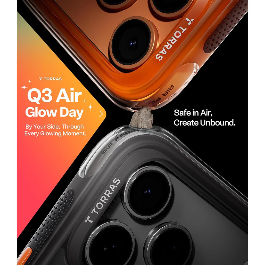 Torras Ostand Q3 Air for iPhone 17 Pro Max - Shadow Black